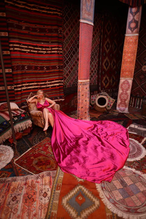 Cappadocia: Photo Shooting With Flying Dress & Carpet House