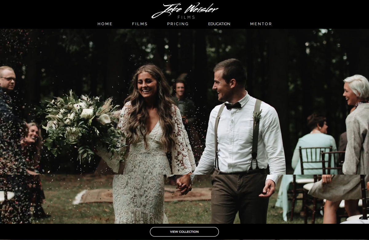 Screenshot of Jake Weisler, from the filmmaker portfolios collection.