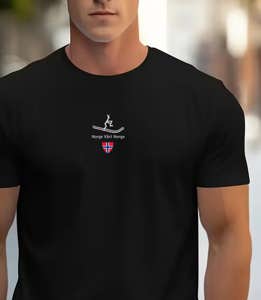 Norge i mitt hjerte T-skjorte - Sort