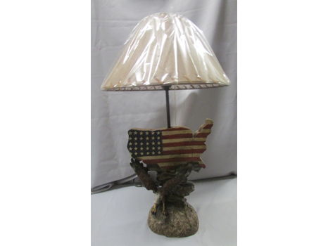 Table lamp with Eagle and USA flag
