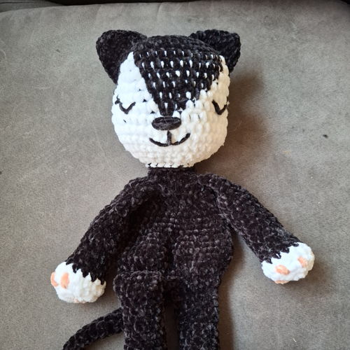 Poesje Mau knuffeldoekje velvet