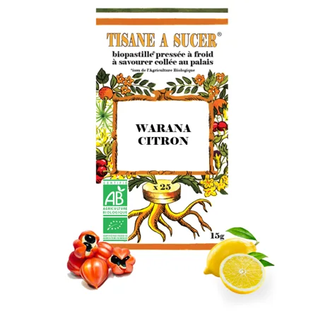 Pastilles guarana & citron bio