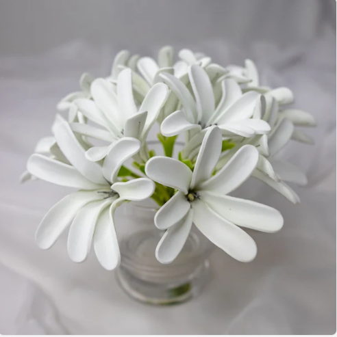 Tahitian Gardenia Flowerhead (6 Pack) - Realistic Artificial Flowers - Image 6