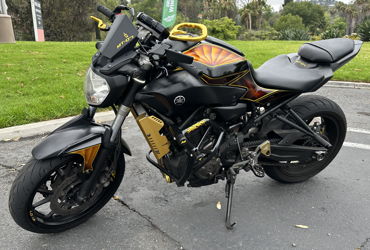 2017 YAMAHA MT-07 motorcycle for rent near Spring Valley, CA
