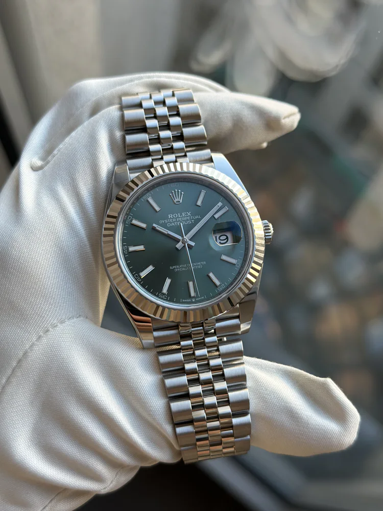 Datejsut 41 Green Dial Jubilee Bracelet