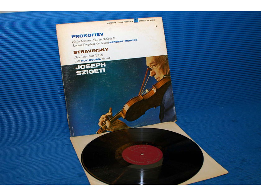PROKOFIEV / STRAVINSKY / Szigeti  - Violin Concerto No. 1 / Duo Concertant" -  Mercury Living Presence 1966 1st Pressing