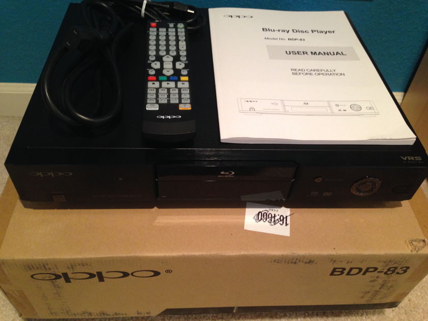 Oppo Digital BDP-83 Blu-ray & multi-format player