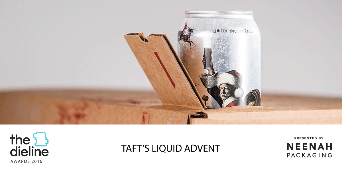 The Dieline Awards 2016 Outstanding Achievements: Taft’s Liquid Advent