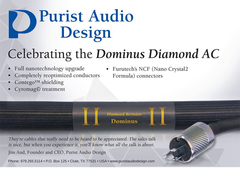 Purist Audio Design Dominus Diamond 1.5 me For Sale