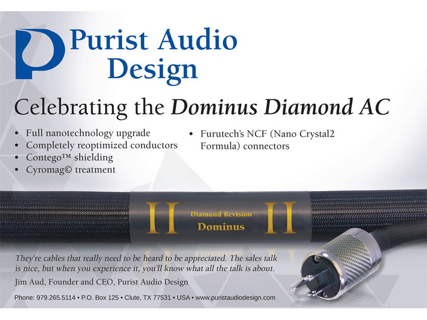 Purist Audio Design Dominus Diamond 1.5 meter AC