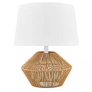 Lámpara de Mesa Base de Cuerda Tejida | Freund