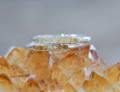 Raw citrine rings with hidden gems