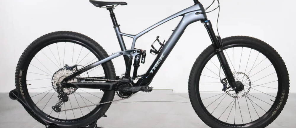 a Trek Powerfly FS 4 full suspension electric mountain bike