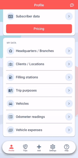 add filling station to mileage app