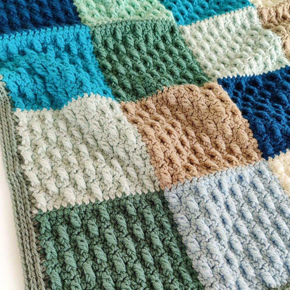 Happy Blocks blanket