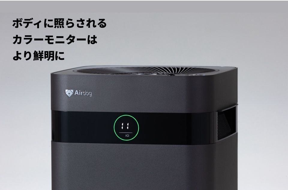 ボディに照らされるカラーモニターはより鮮明に