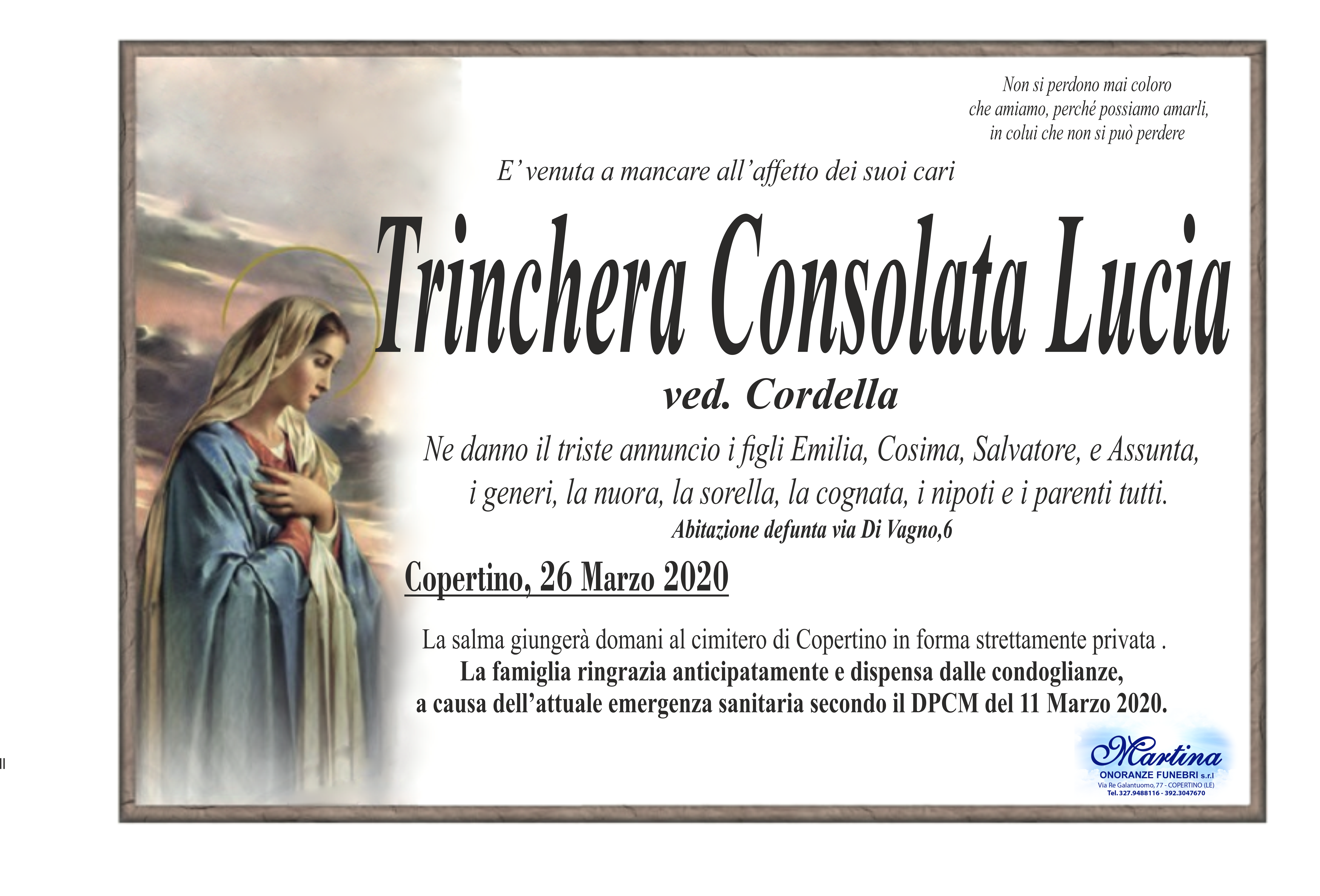 Consolata Lucia Trinchera