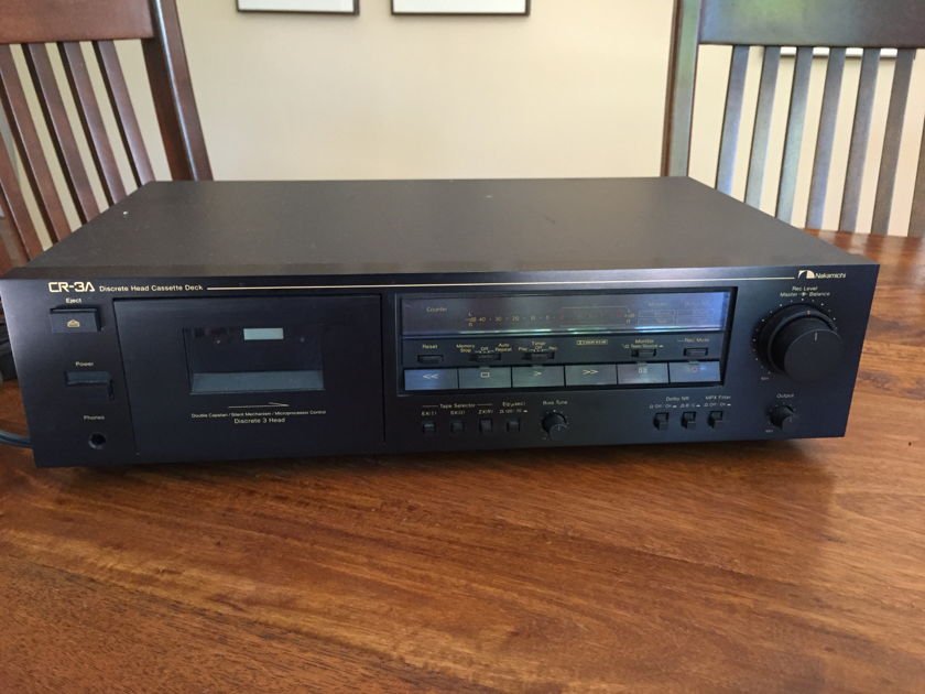 Nakamichi CR-3A 3 head tape deck and Nakamichi head demagnetizer
