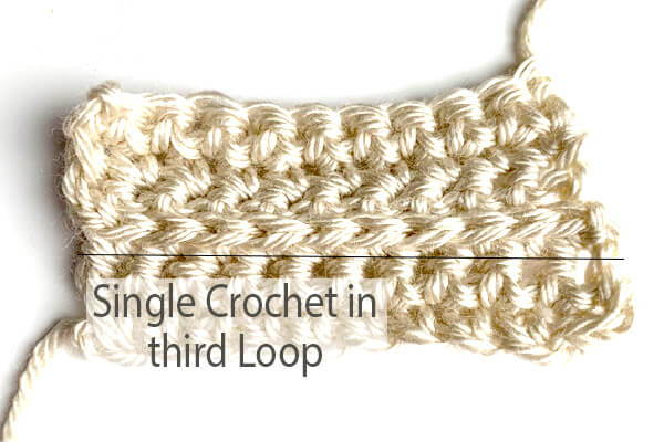 Single Crochet in the third Loop Tutorial
