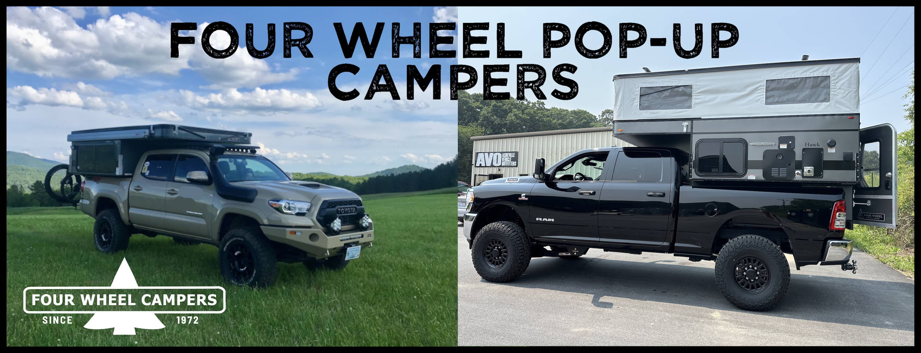 tacoma camper shell, jeep gladiator camper, jeep accessories, awning, shadow awning, alucab truck cap