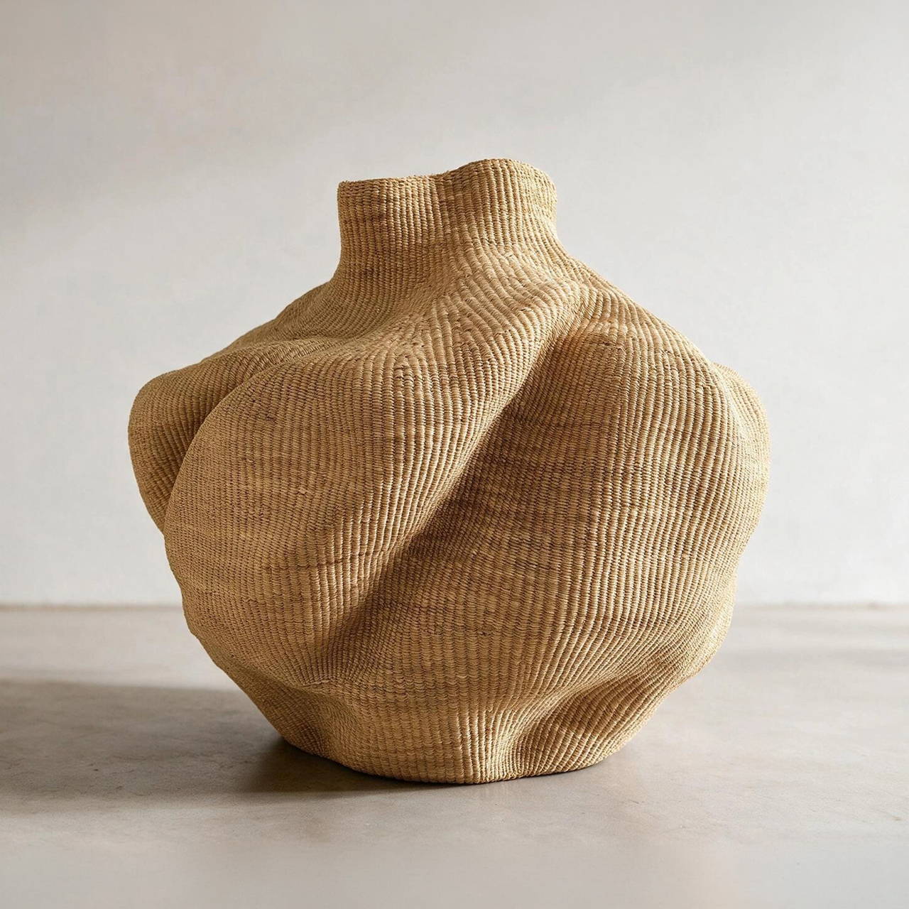 Handwoven Bolga Wave Basket made in Ghana