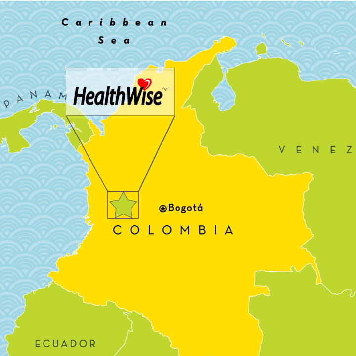 colombian coffee map