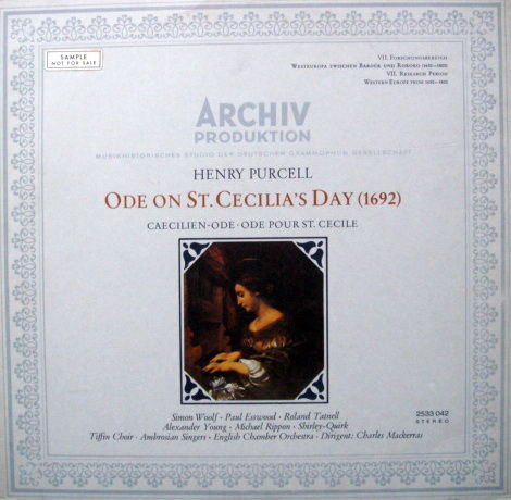 1st Press Archiv / MACKERRAS, - Purcell Ode on ST.Cecil...