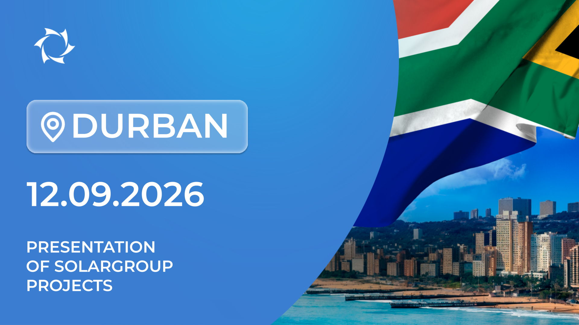Presentation of SOLARGROUP’s Innovative Projects in the Republic of South Africa (Durban)