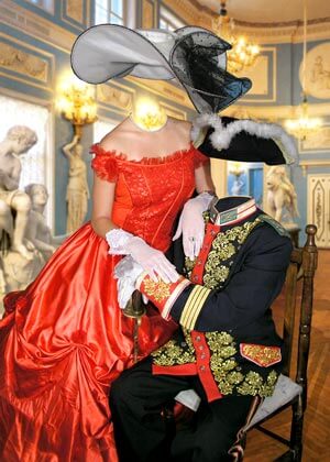 Фотошоп PSD исходник для монтажа - на балу у герцога