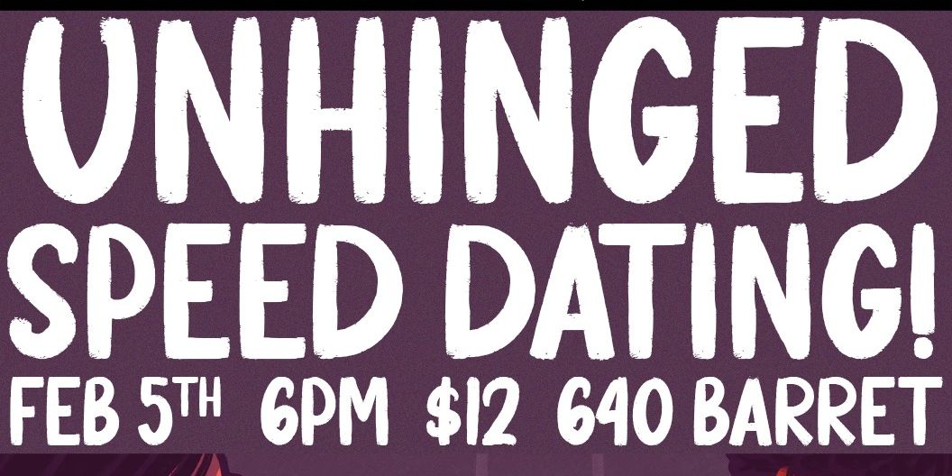 Unhinged Speed Dating promotional image