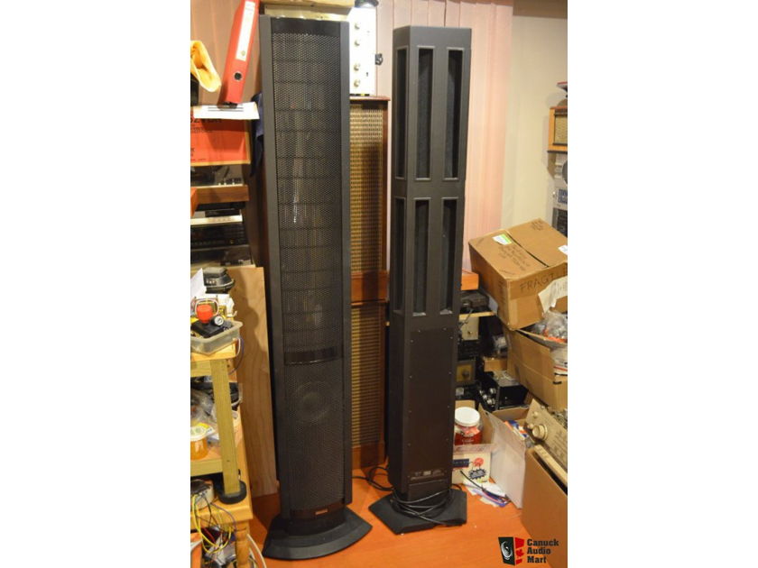 MARTIN LOGAN STYLOS ELECTROSTATIC HYBRID with STANDS & WALL MOUNTS
