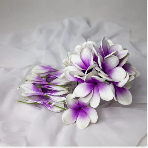 Picasso Frangipani Flowerhead (6 Pack) - Realistic Artificial Flowers