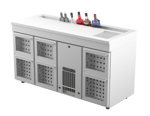 Coolpart BM-1606 Barkylbänk - Lådor i glas