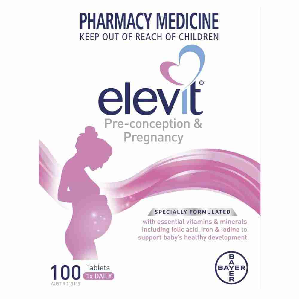 Elevit Pre-Conception And Pregnancy Multivitamin Tablets 100 Pack (100 Days)