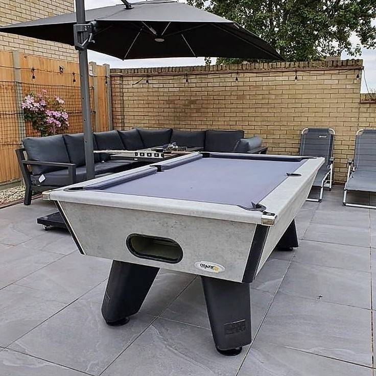 Cry Wolf Outdoor pool table urban grey