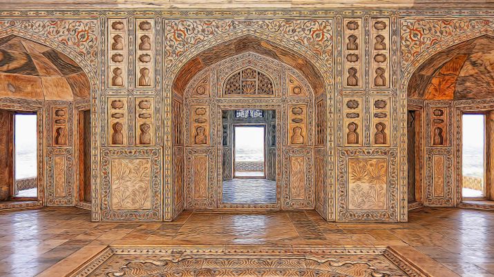 Agra Fort was built as a military fortification during the 11th century