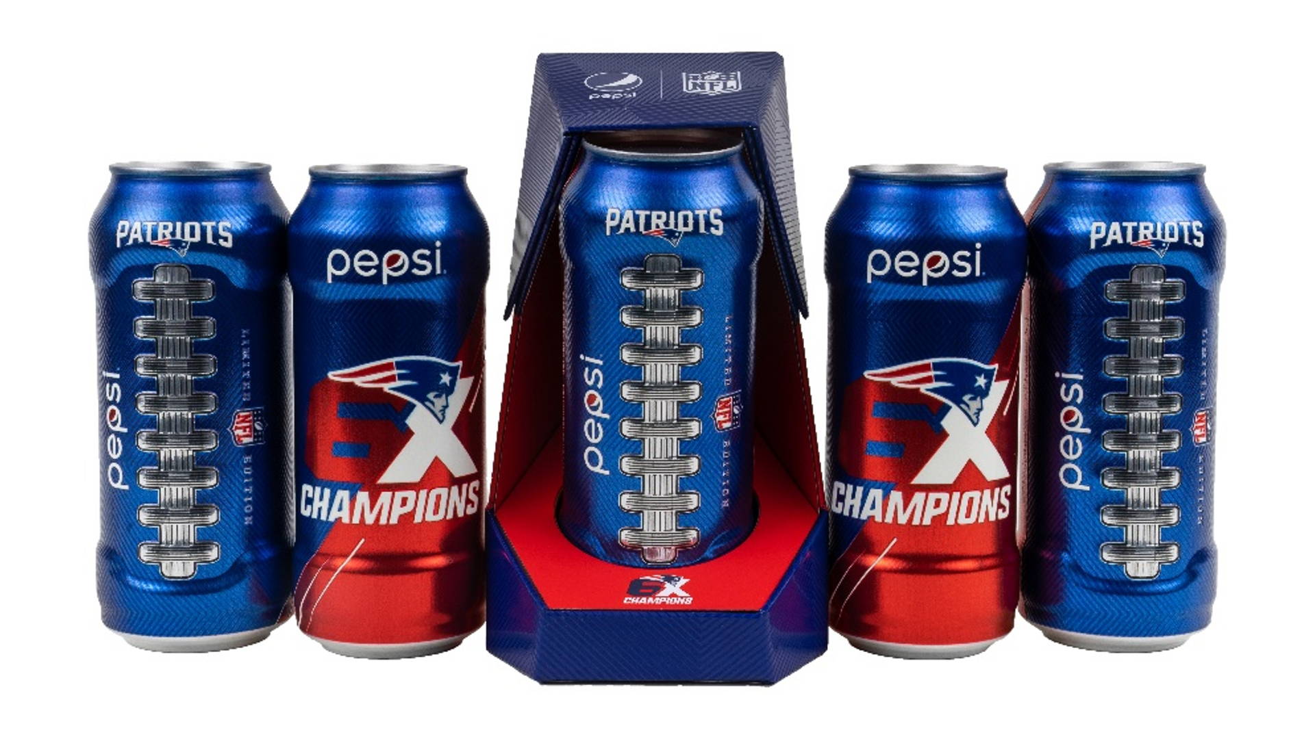 Featured image for Pepsi Celebrates Patriots 6th Super Bowl Win With Limited Edition Can