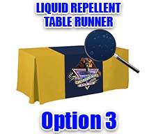 printed table runner full color print liquid repellent