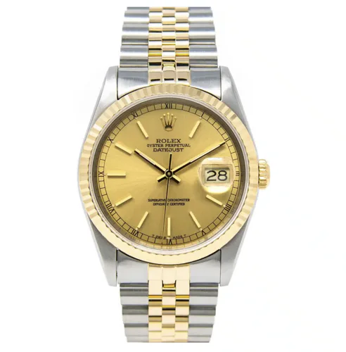 Rolex Datejust 36 Champagne Index Dial Jubilee Bracelet