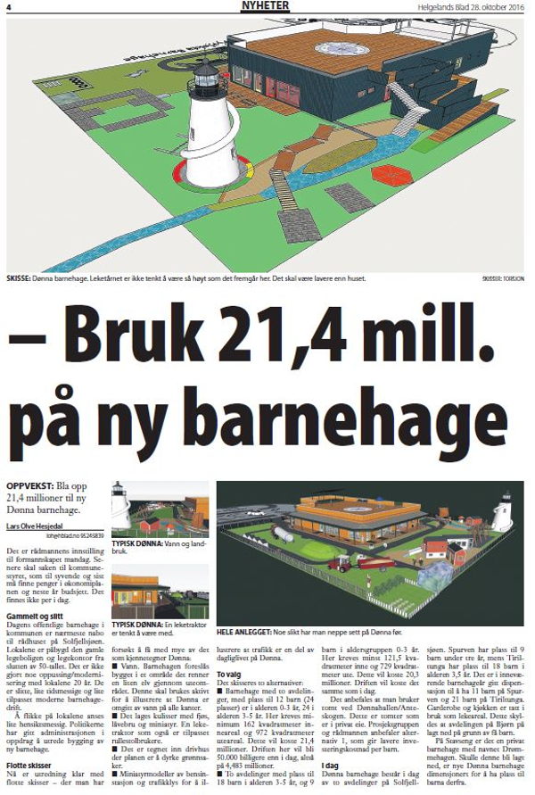 Bruk 21,4 mill. på ny barnehage