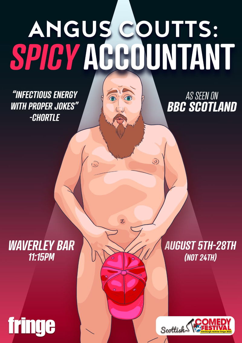 The poster for Angus Coutts: Spicy Accountant