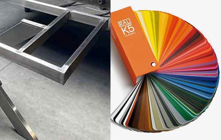 Gartentisch mit Steinplatte