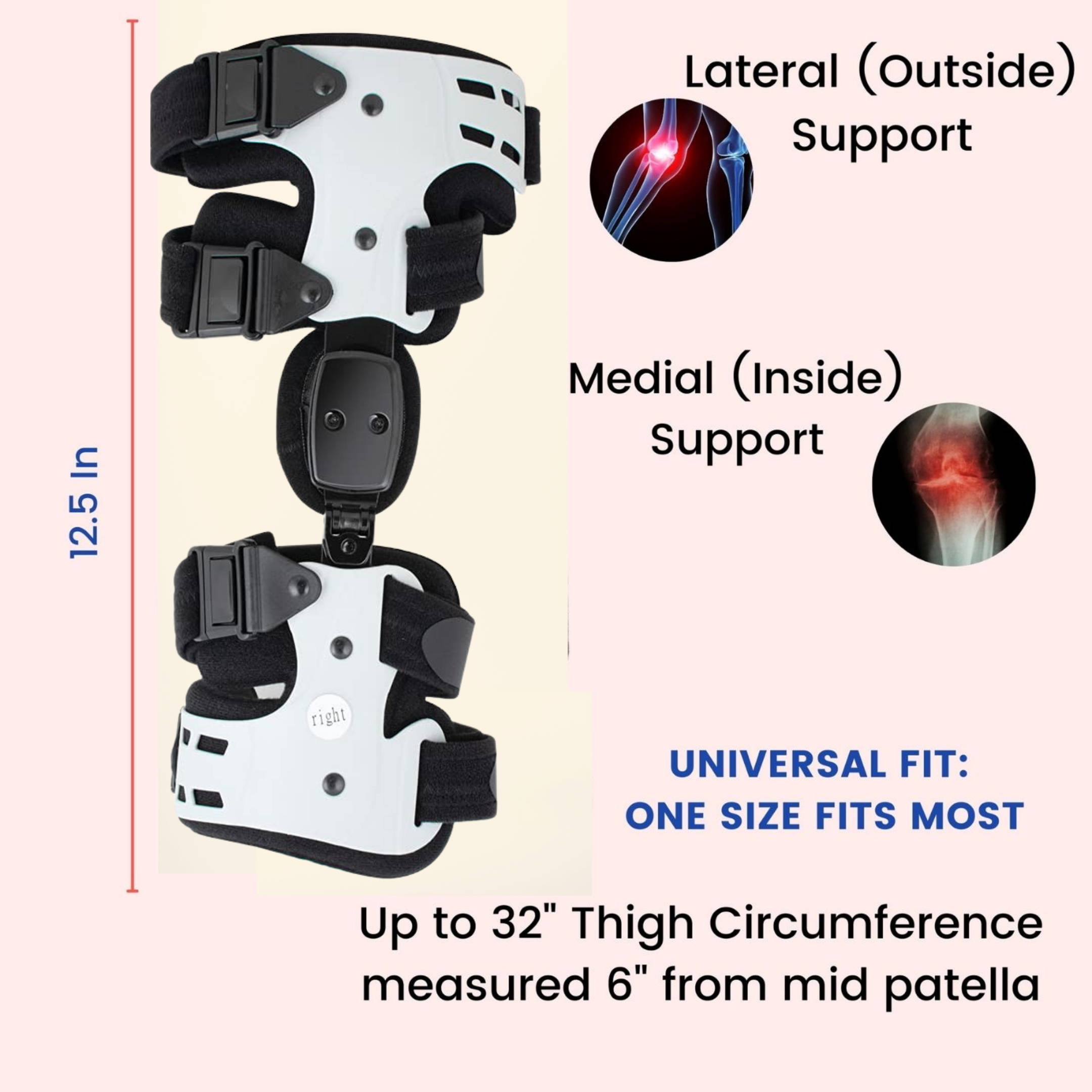 comfyorthopedic oa unlaoder knee brace designed with buckle system