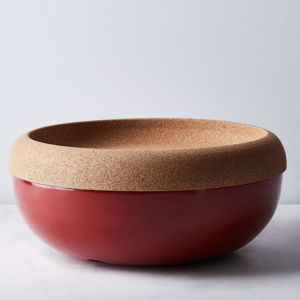Emile Henry Storage Bowl, French Ceramic, Red