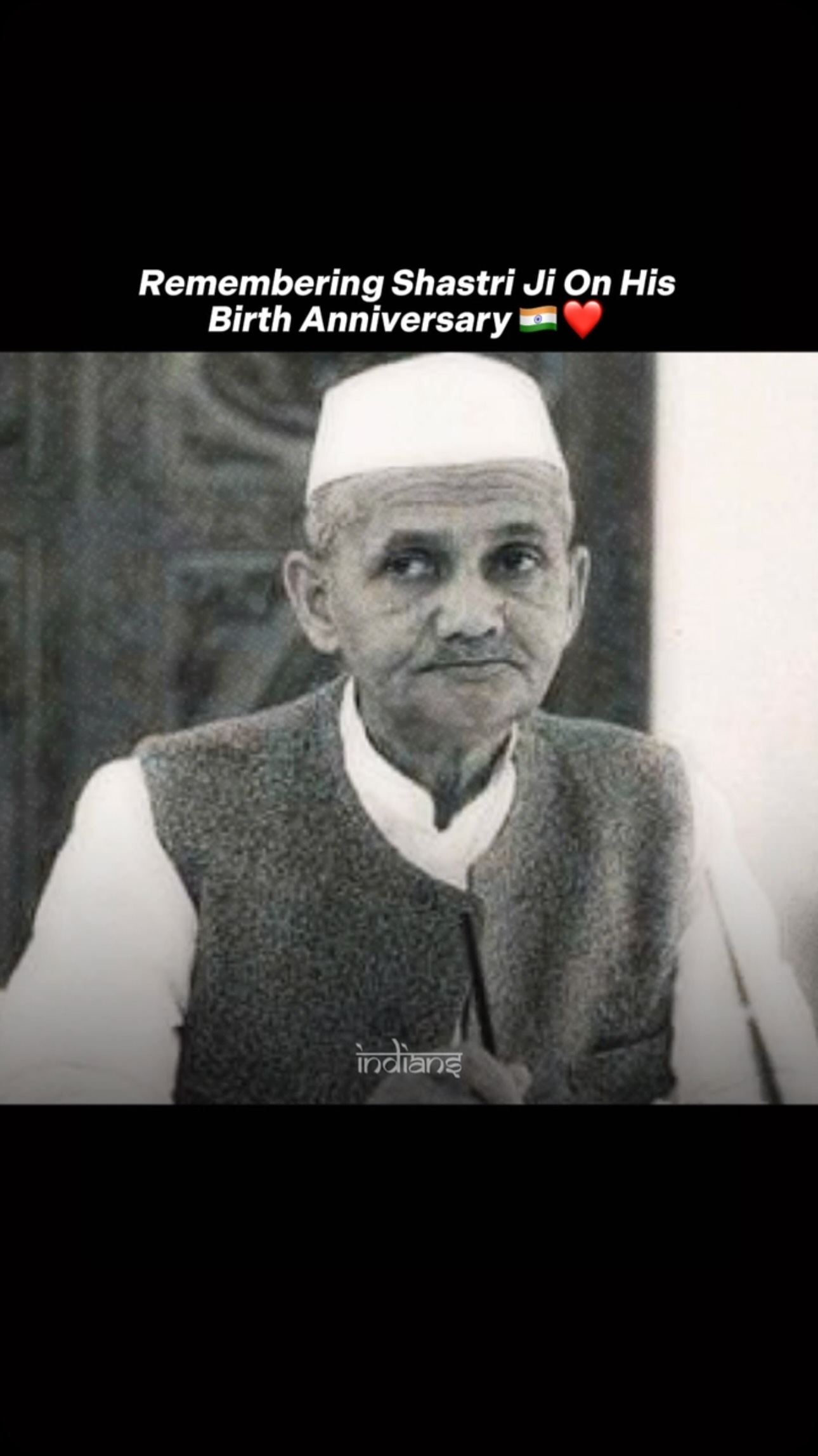 Lal Bahadur Shastri Birth Anniversary Tribute
