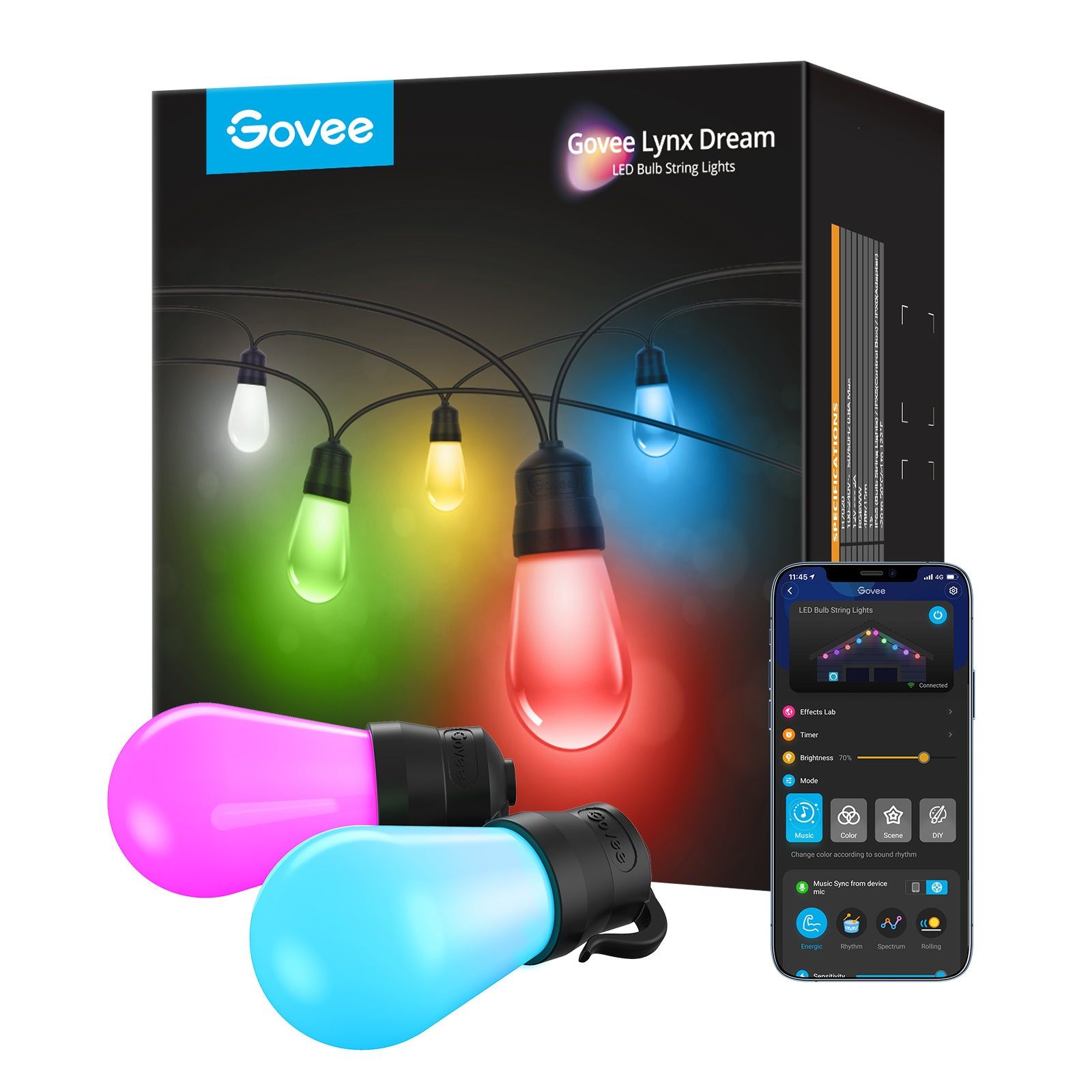 Wyze Bulb Color vs Govee Lynx Dream Bluetooth & WiFi Outdoor String
