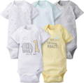 Gerber Unisex Variety Baby Onesies, 5 Pack 