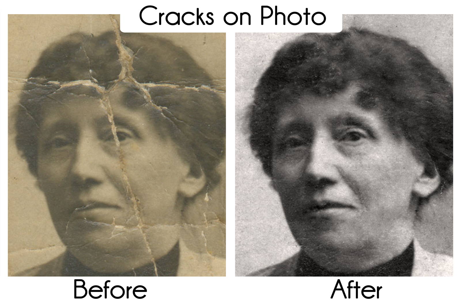 Photo restoration example 3