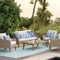 Colorful Indoor outdoor rugs and pillows