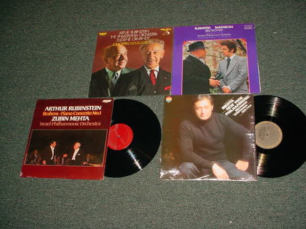 CLASSICAL rubinstein mehta  - lot of 4 lp records 2 sealed